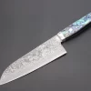 Mr. Itou R-2 Custom Damascus Santoku 160mm (6.2 Inch, Abalone Handle, IT-210)