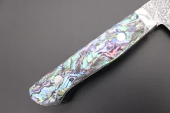 Mr. Itou R-2 Custom Damascus Santoku 160mm (6.2 Inch, Abalone Handle, IT-210) -Knife Sale Shop mr itou santoku mr itou r 2 custom damascus santoku 160mm 6 2 inch abalone handle it 210 43564950946075 scaled