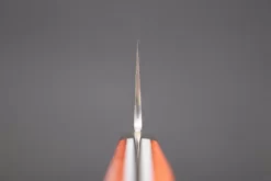 Mr. Itou R-2 Custom Damascus Santoku 180mm (7inch) "Sunny Orange Color Camel Bone Handle" (IT-902) 11 Mr. Itou R-2 Custom Damascus Santoku 180mm (7inch) "Sunny Orange Color Camel Bone Handle" (IT-902) -Knife Sale Shop mr itou santoku mr itou r 2 custom damascus santoku 180mm 7inch sunny orange color camel bone handle it 902 42916019241243 scaled