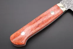 Mr. Itou R-2 Custom Damascus Santoku 180mm (7inch) "Sunny Orange Color Camel Bone Handle" (IT-902) 14 Mr. Itou R-2 Custom Damascus Santoku 180mm (7inch) "Sunny Orange Color Camel Bone Handle" (IT-902) -Knife Sale Shop mr itou santoku mr itou r 2 custom damascus santoku 180mm 7inch sunny orange color camel bone handle it 902 42916019536155 scaled