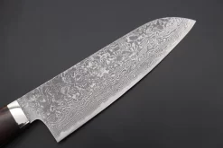 Mr. Itou R-2 Custom Damascus Small Santoku 150mm (5.9 Inch, Ironwood Handle" (IT-209) -Knife Sale Shop mr itou santoku mr itou r 2 custom damascus small santoku 150mm 5 9 inch ironwood handle it 209 43564929188123 scaled