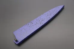 Blue Lacquered Wooden Saya For Petty 135mm