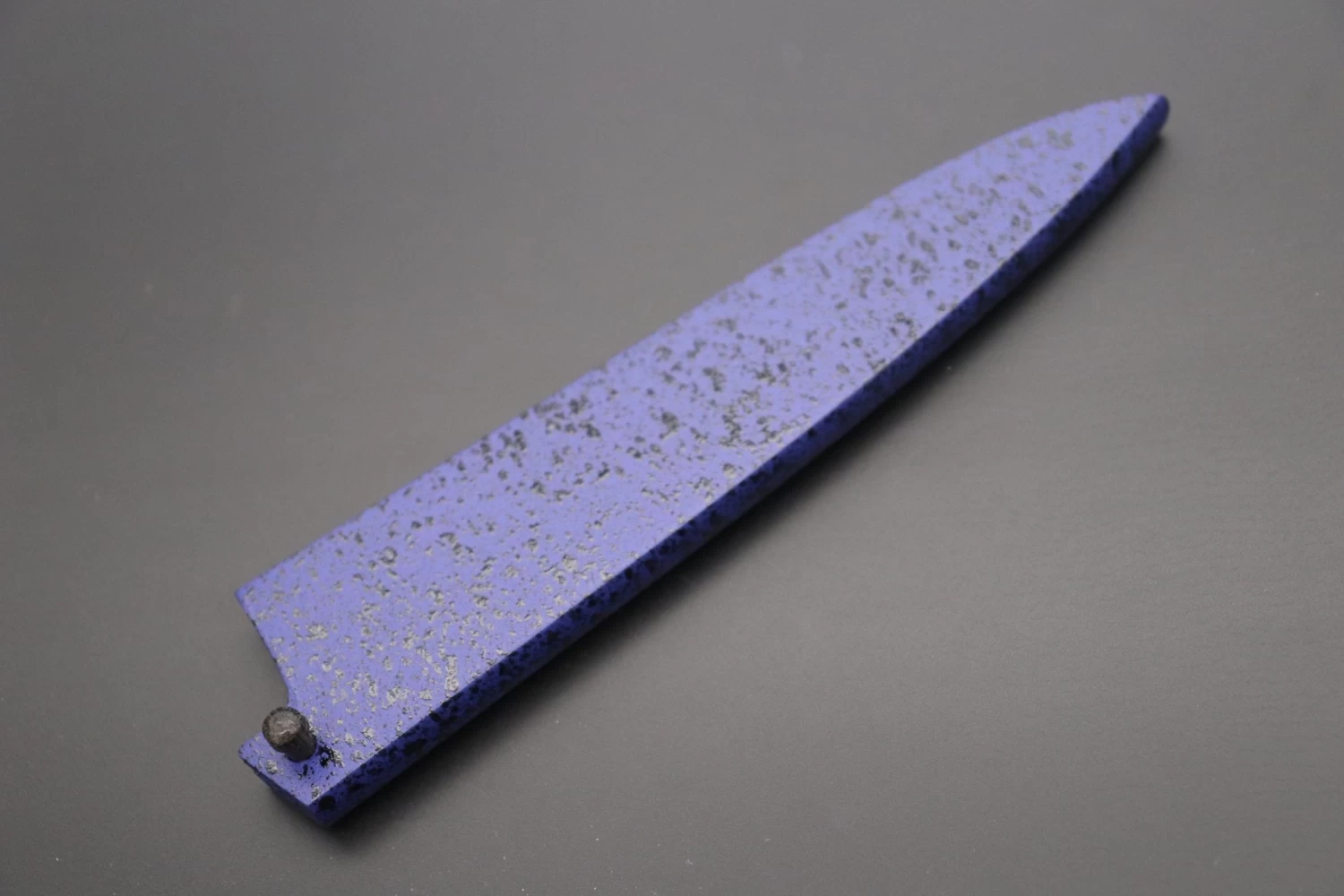 Blue Lacquered Wooden Saya For Petty 135mm 1 Blue Lacquered Wooden Saya For Petty 135mm