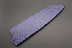 Blue Lacquered Wooden Saya For Santoku