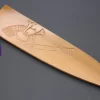 Custom Handmade Carved Wooden Saya For Gyuto 240mm (Kabuto, WS-240-5)