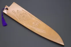 Custom Handmade Carved Wooden Saya For Gyuto 240mm (Sakura, WS-240-10)