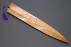 Custom Handmade Carved Wooden Saya For Yanagiba 270mm (Mt.Fuji, WS-Y270-1)