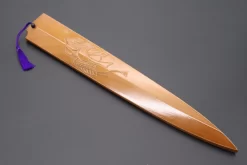 Custom Handmade Carved Wooden Saya For Yanagiba 300mm (KABUTO, WS-Y300-5)