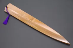 Custom Handmade Carved Wooden Saya For Yanagiba 300mm (Mt.Fuji, WS-Y300-3)