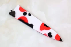 Japanese Modern Wa Art “Nishiki-Goi” Lacquered Wooden Saya For Petty 150mm