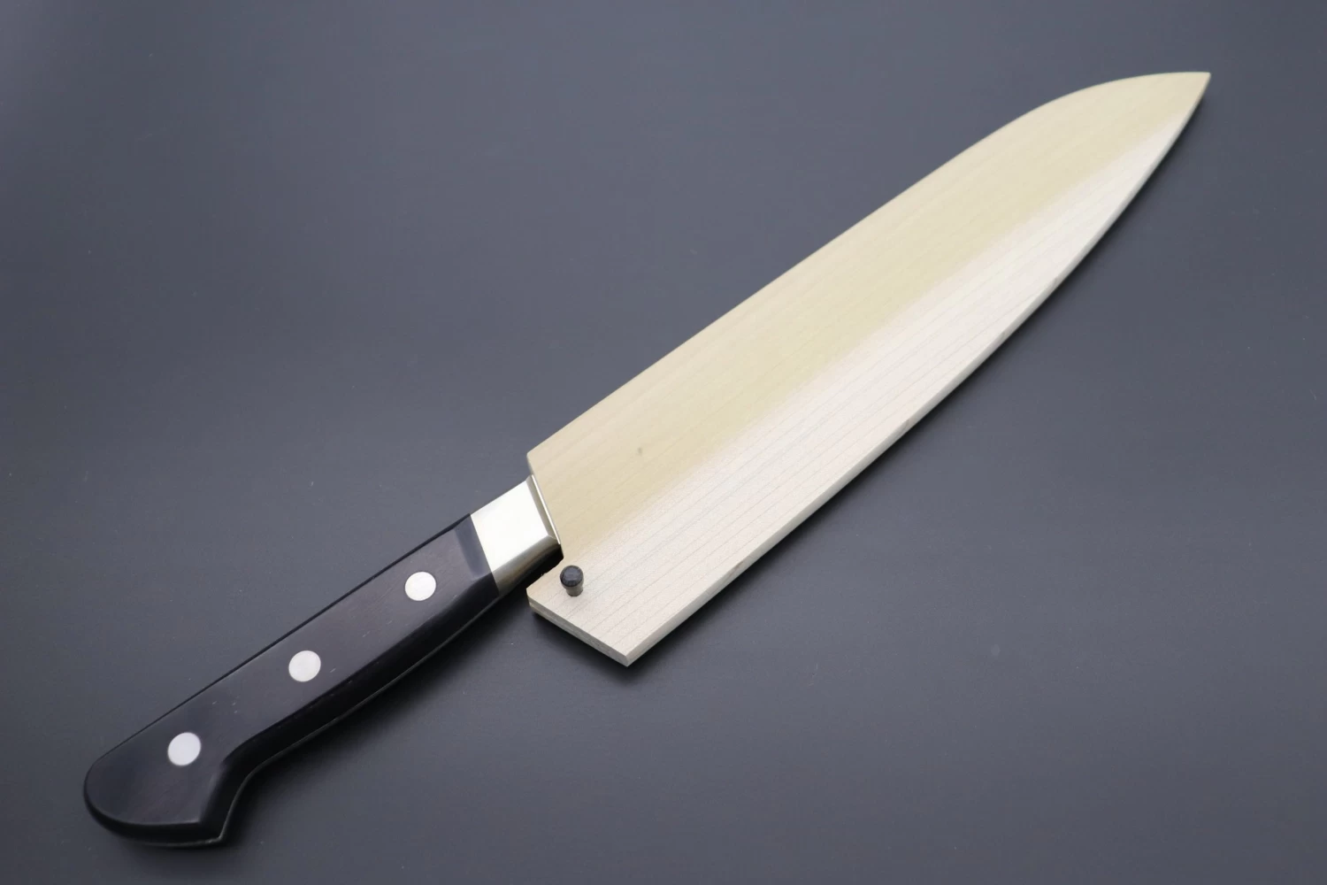 Magnolia Wooden Saya For Misono UX10 No.713 Gyuto 240mm(UX10 Dimples No.763 Gyuto240mm) 2 Magnolia Wooden Saya For Misono UX10 No.713 Gyuto 240mm(UX10 Dimples No.763 Gyuto240mm) - Image 2
