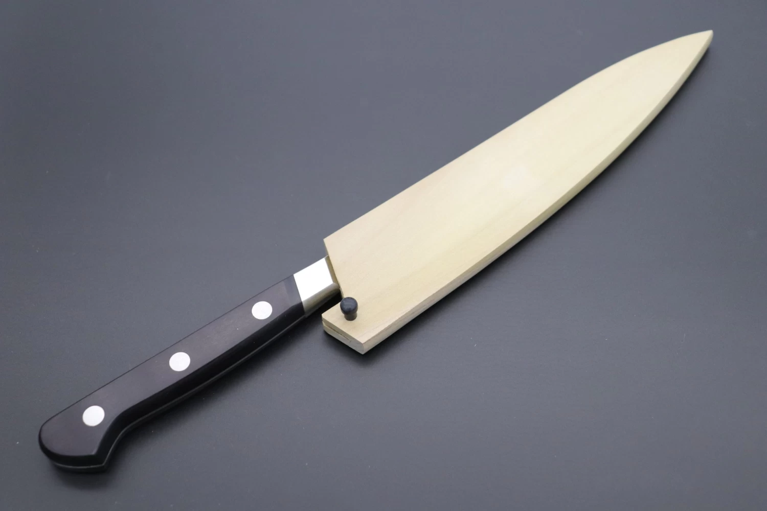 Magnolia Wooden Saya For Misono UX10 No.733 Petty 150mm (UX10 Dimples No.773 Petty150mm) 2 Magnolia Wooden Saya For Misono UX10 No.733 Petty 150mm (UX10 Dimples No.773 Petty150mm) - Image 2