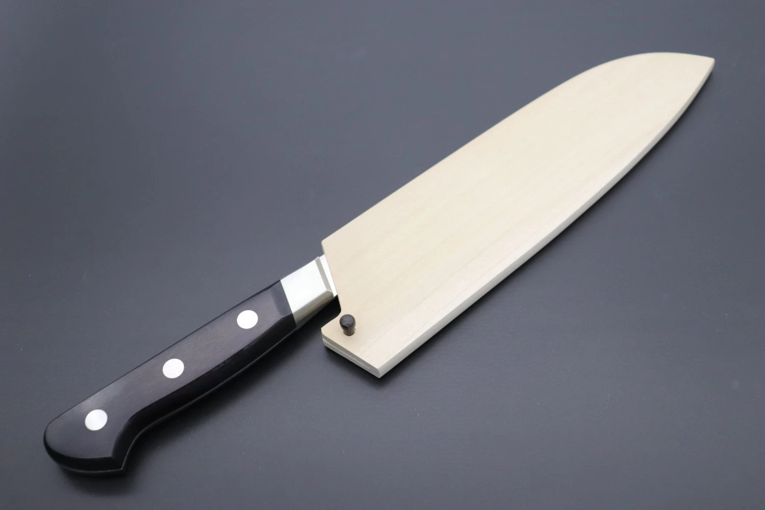 Magnolia Wooden Saya For Misono UX10 No.781 Santoku (UX10 Dimples No.751 Santoku) 2 Magnolia Wooden Saya For Misono UX10 No.781 Santoku (UX10 Dimples No.751 Santoku) - Image 2