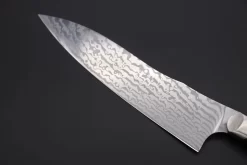 Custom Knife Maker Saito Hiroshi Custom Core-Less Damascus Gyuto 190mm (7.4 Inch, Desert Ironwood Handle, SH-6) -Knife Sale Shop others gyuto custom knife maker saito hiroshi custom core less damascus gyuto 190mm 7 4 inch desert ironwood handle sh 6 43309846790427 scaled
