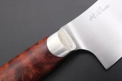 Custom Knife Maker Saito Hiroshi Custom VG-10 Gyuto 190mm (7.4 Inch, Quince Burl Wood Handle, SH-7) -Knife Sale Shop others gyuto custom knife maker saito hiroshi custom vg 10 gyuto 190mm 7 4 inch quince burl wood handle sh 7 43309230489883 scaled