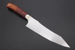 Custom Knife Maker Saito Hiroshi Custom VG-10 Gyuto 190mm (7.4 Inch, Quince Burl Wood Handle, SH-7)