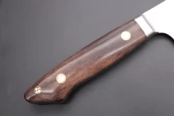 Custom Knife Maker Saito Hiroshi Custom VG-10 Gyuto 210mm (8.2 Inch, Brown Camel Bone Handle) (SA-25) -Knife Sale Shop others gyuto master saito custom vg 10 gyuto 210mm 8 2 inch brown camel bone handle sa 25 41863504068891 scaled
