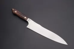Custom Knife Maker Saito Hiroshi Custom VG-10 Gyuto 210mm (8.2 Inch, Brown Camel Bone Handle) (SA-25)