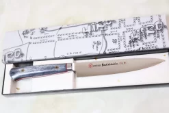 SHIKI VG-10 Handmade Petty 150mm (5.9inch, Grey Camel Bone Handle) -Knife Sale Shop shiki petty shiki vg 10 handmade petty 150mm 5 9inch grey camel bone handle 28377103237217 scaled