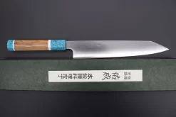 Custom Limited Edition, Sukenari ZDP-189 Clad Kiritsuke Slicer 240mm (9.4 Inch, SCL-318) -Knife Sale Shop sukenari kiritsuke custom limited edition sukenari hap 40 clad kiritsuke slicer 240mm 9 4 inch scl 318 42606520926491 scaled