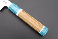 Custom Limited Edition, Sukenari ZDP-189 Clad Kiritsuke Slicer 240mm (9.4 Inch, SCL-318) -Knife Sale Shop sukenari kiritsuke custom limited edition sukenari hap 40 clad kiritsuke slicer 240mm 9 4 inch scl 318 42606521123099 scaled