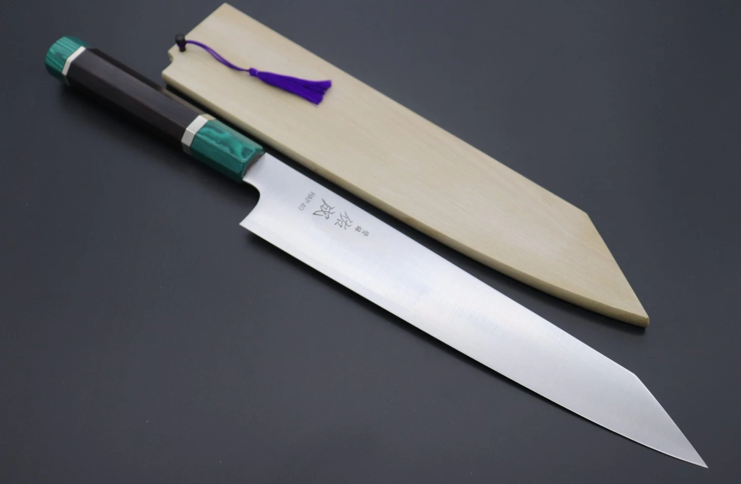 Custom Limited Edition, Sukenari HAP-40 Clad Kiritsuke Slicer 270mm (10.6 Inch, SCL-326) 1 Custom Limited Edition, Sukenari HAP-40 Clad Kiritsuke Slicer 270mm (10.6 Inch, SCL-326)