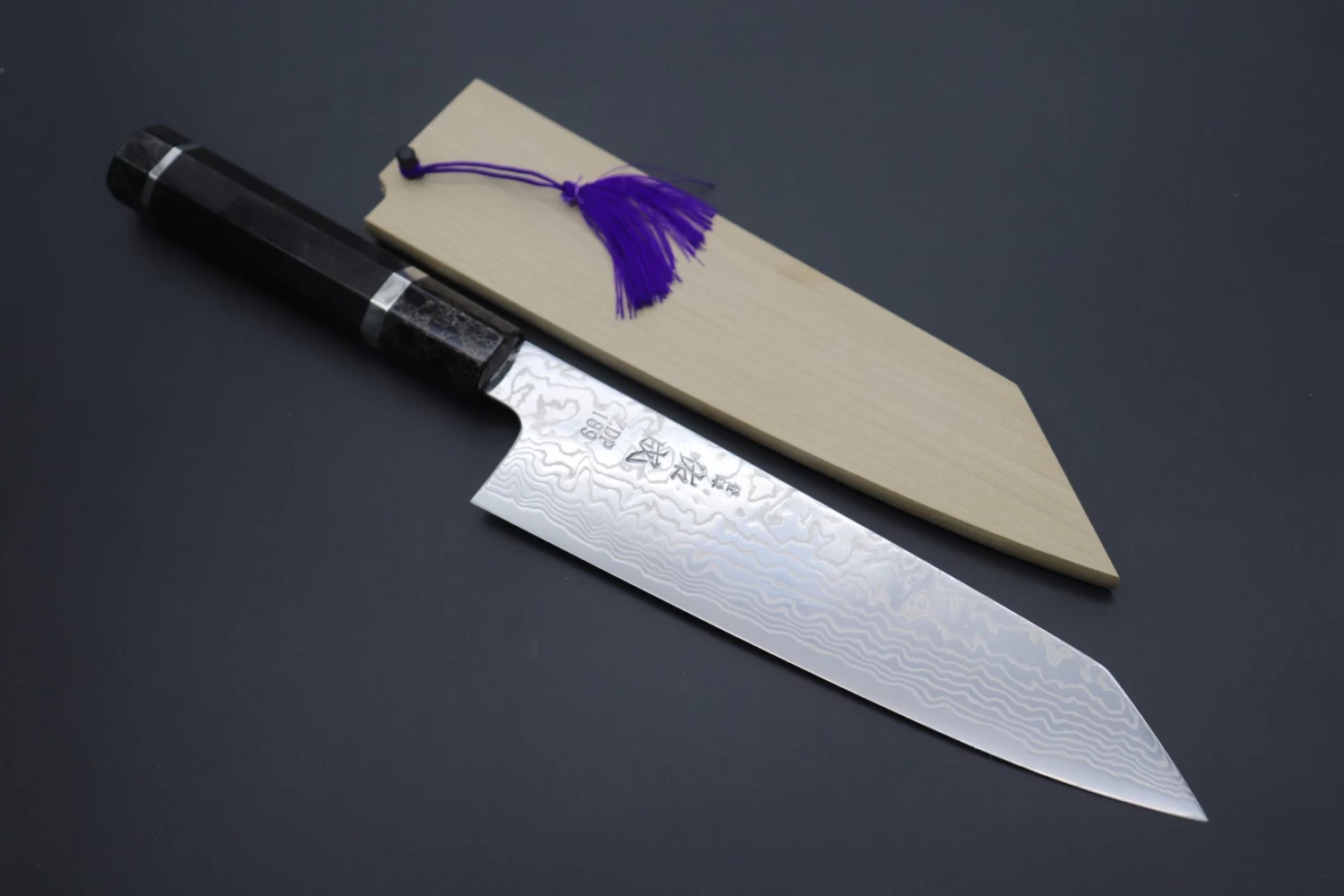 Custom Limited Edition, Sukenari ZDP-189 Nickel Damascus Kiritsuke 210mm (8.2 Inch, SCL-414) 1 Custom Limited Edition, Sukenari ZDP-189 Nickel Damascus Kiritsuke 210mm (8.2 Inch, SCL-414)