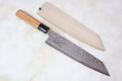 Sukenari Gingami No.3 Nickel Damascus Kiritsuke (210mm To 270mm, 3 Sizes, Octagonal Japanese Yew Wood Handle) -Knife Sale Shop sukenari kiritsuke sukenari gingami no 3 nickel damascus kiritsuke 210mm to 270mm 3 sizes octagonal japanese yew wood handle 28360984592481 scaled