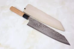 Sukenari Gingami No.3 Nickel Damascus Kiritsuke (210mm To 270mm, 3 Sizes, Octagonal Japanese Yew Wood Handle) -Knife Sale Shop sukenari kiritsuke sukenari gingami no 3 nickel damascus kiritsuke 210mm to 270mm 3 sizes octagonal japanese yew wood handle 28360986067041 scaled
