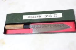 Sukenari ZDP-189 Nickel Damascus Kiritsuke (210mm To 270mm, 3 Sizes, Octagonal Bocote Wood Handle)) -Knife Sale Shop sukenari kiritsuke sukenari zdp 189 nickel damascus kiritsuke 210mm to 270mm 3 sizes octagon shaped bocote wood handle 15984315859041 scaled