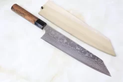 Sukenari ZDP-189 Nickel Damascus Kiritsuke (210mm To 270mm, 3 Sizes, Octagonal Bocote Wood Handle)) -Knife Sale Shop sukenari kiritsuke sukenari zdp 189 nickel damascus kiritsuke 210mm to 270mm 3 sizes octagon shaped bocote wood handle 15984316022881 scaled