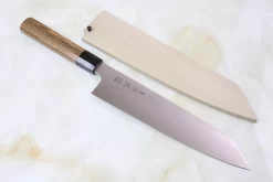 Sukenari ZDP-189 Wa Series Kiritsuke (210mm To 270mm, 3 Sizes, Octagonal Bocote Wood Handle With Water Buffalo Horn Ferrule)