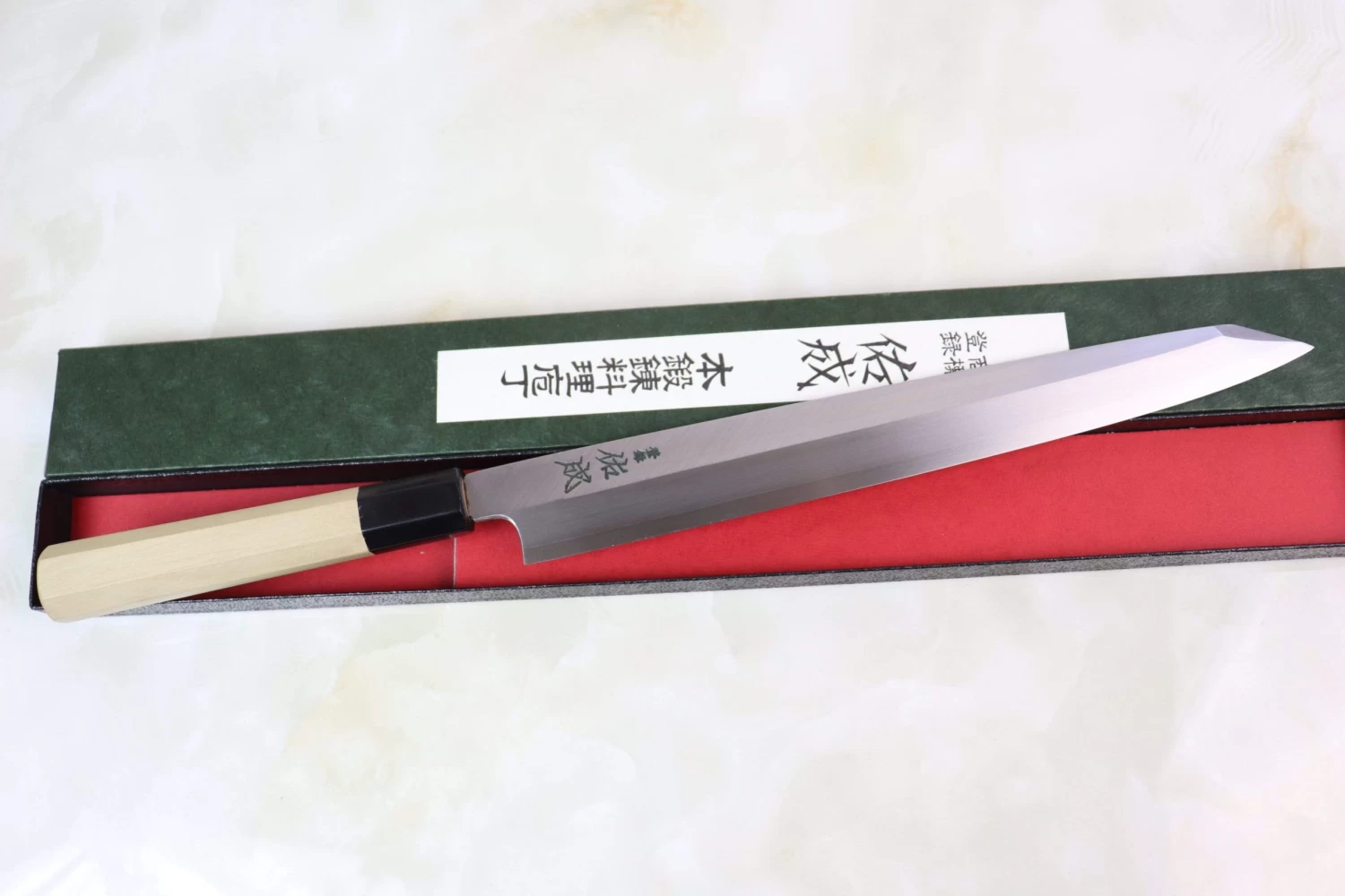 Sukenari VG-10 Series Hon Kasumi Kiritsuke Yanagiba (270mm And 300mm, 2 Sizes) 6 Sukenari VG-10 Series Hon Kasumi Kiritsuke Yanagiba (270mm And 300mm, 2 Sizes) - Image 6