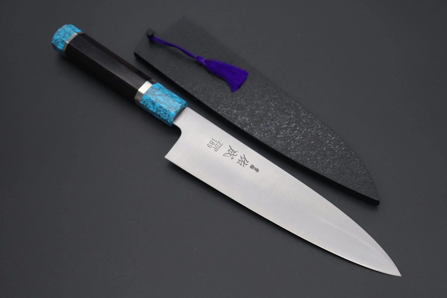 Custom Limited Edition, Sukenari ZDP-189 Clad Wa Gyuto 210mm (8.2 Inch, SCL-284) 1 Custom Limited Edition, Sukenari ZDP-189 Clad Wa Gyuto 210mm (8.2 Inch, SCL-284)