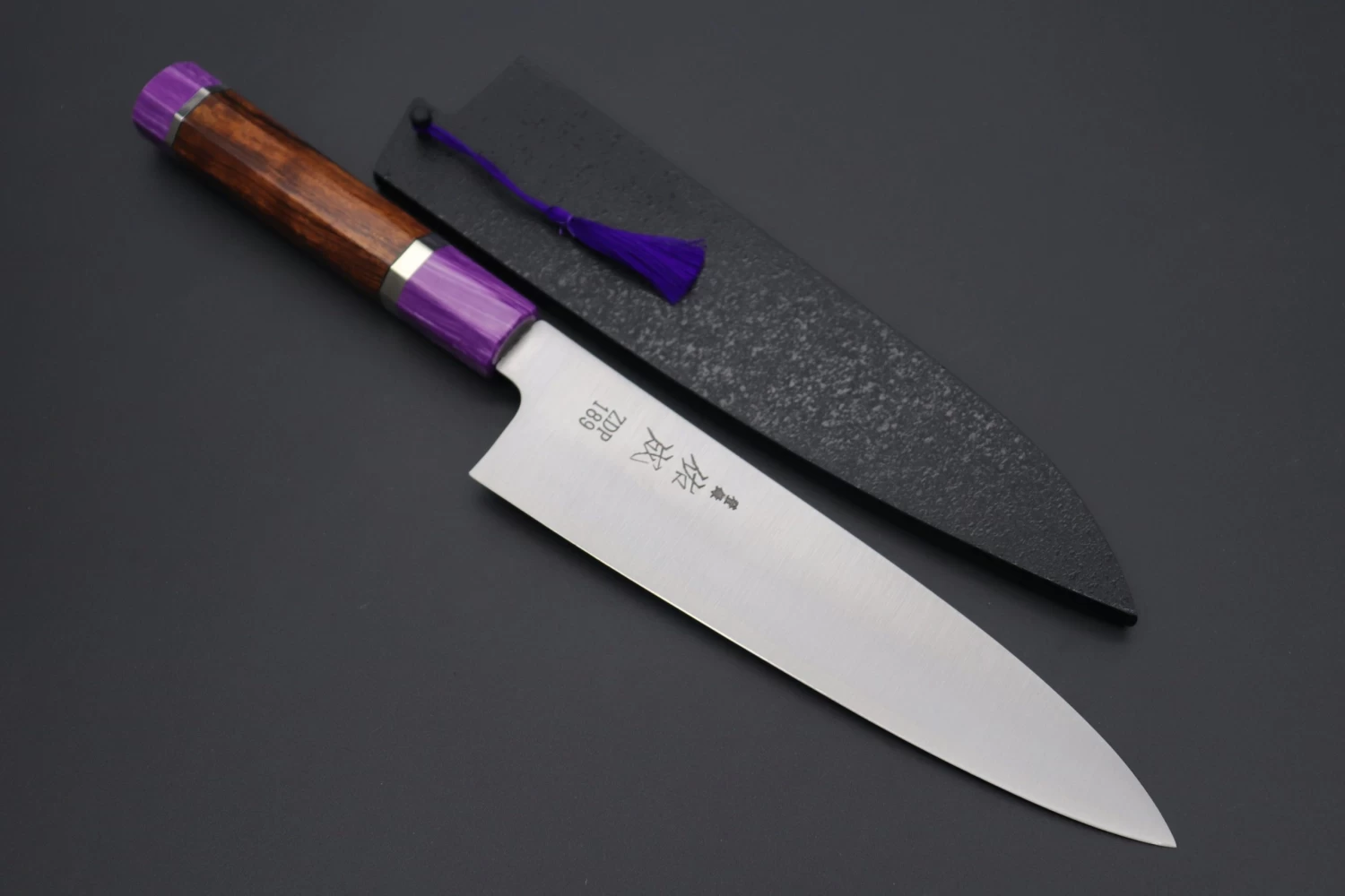 Custom Limited Edition, Sukenari ZDP-189 Clad Wa Gyuto 210mm (8.2 Inch, SCL-289) 1 Custom Limited Edition, Sukenari ZDP-189 Clad Wa Gyuto 210mm (8.2 Inch, SCL-289)