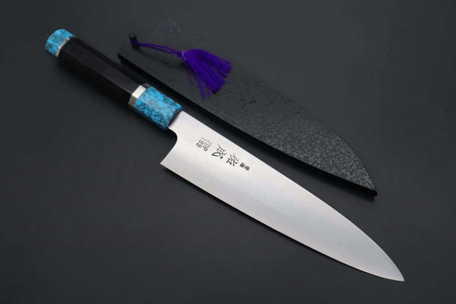 Custom Limited Edition, Sukenari ZDP-189 Clad Wa Gyuto 210mm (8.2 Inch, SCL-372) 1 Custom Limited Edition, Sukenari ZDP-189 Clad Wa Gyuto 210mm (8.2 Inch, SCL-372)