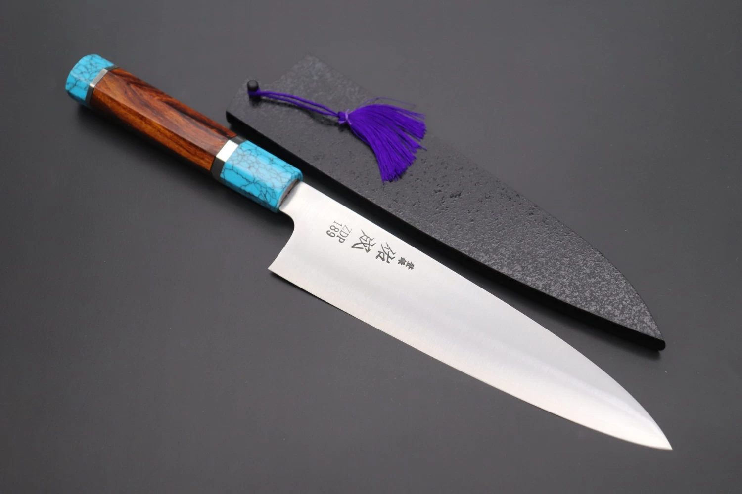 Custom Limited Edition, Sukenari ZDP-189 Clad Wa Gyuto 210mm (8.2 Inch, SCL-395) 1 Custom Limited Edition, Sukenari ZDP-189 Clad Wa Gyuto 210mm (8.2 Inch, SCL-395)