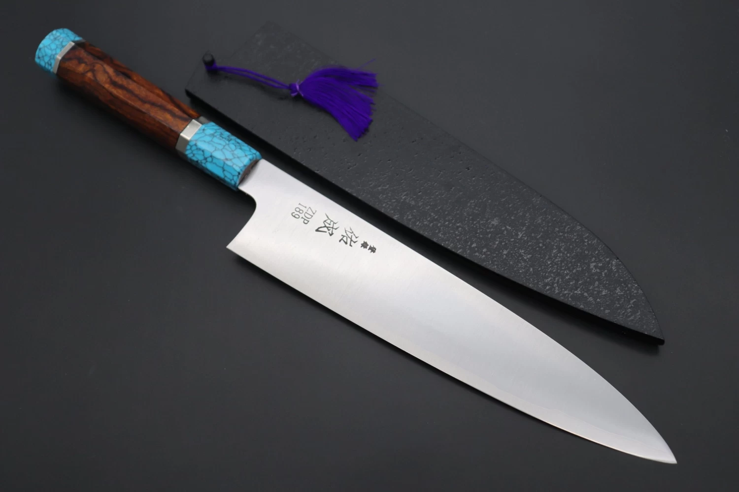 Custom Limited Edition, Sukenari ZDP-189 Clad Wa Gyuto 240mm (9.4 Inch, SCL-375) 1 Custom Limited Edition, Sukenari ZDP-189 Clad Wa Gyuto 240mm (9.4 Inch, SCL-375)