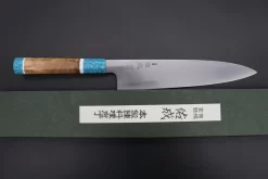Custom Limited Edition, Sukenari ZDP-189 Clad Wa Gyuto 240mm (9.4 Inch, SCL-377) -Knife Sale Shop sukenari wa gyuto custom limited edition sukenari zdp 189 clad wa gyuto 240mm 9 4 inch scl 377 43350740271387 scaled