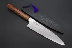Custom Limited Edition, Sukenari ZDP-189 Nickel Damascus Wa Gyuto 210mm (8.2 Inch, SCL-354)