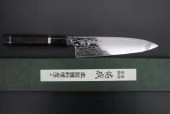 Custom Limited Edition, Sukenari ZDP-189 Nickel Damascus Wa Gyuto 210mm (8.2 Inch, SCL-420) -Knife Sale Shop sukenari wa gyuto custom limited edition sukenari zdp 189 nickel damascus wa gyuto 210mm 8 2 inch scl 420 43416570102043 scaled