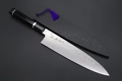 Custom Limited Edition, Sukenari ZDP-189 Nickel Damascus Wa Gyuto 240mm (9.4 Inch, SCL-355)