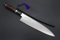 Custom Limited Edition, Sukenari ZDP-189 Nickel Damascus Wa Gyuto 240mm (9.4 Inch, SCL-356)