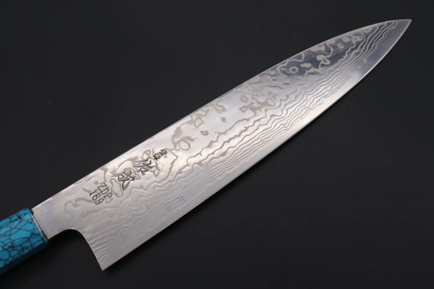 Custom Limited Edition, Sukenari ZDP-189 Nickel Damascus Wa Gyuto 240mm (9.4 Inch, SCL-358) 2 Custom Limited Edition, Sukenari ZDP-189 Nickel Damascus Wa Gyuto 240mm (9.4 Inch, SCL-358) - Image 2