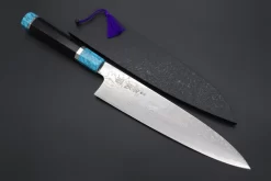Custom Limited Edition, Sukenari ZDP-189 Nickel Damascus Wa Gyuto 240mm (9.4 Inch, SCL-358)