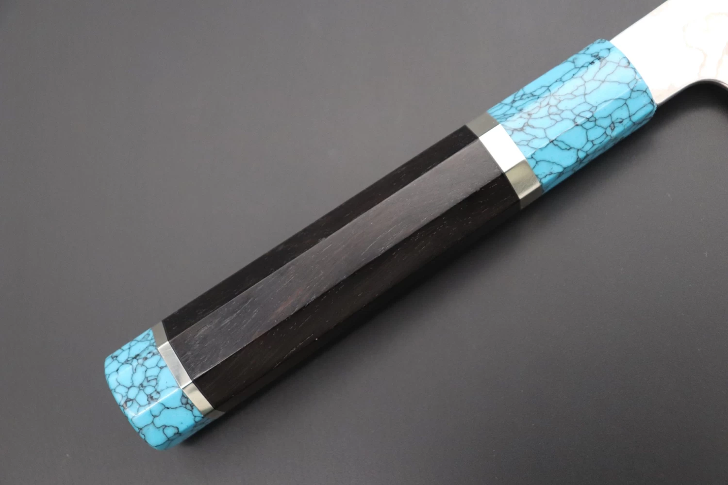 Custom Limited Edition, Sukenari ZDP-189 Nickel Damascus Wa Gyuto 240mm (9.4 Inch, SCL-358) 3 Custom Limited Edition, Sukenari ZDP-189 Nickel Damascus Wa Gyuto 240mm (9.4 Inch, SCL-358) - Image 3