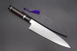 Custom Limited Edition, Sukenari ZDP-189 Nickel Damascus Wa Gyuto 240mm (9.4 Inch, SCL-426)