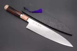 Custom Limited Edition, Sukenari ZDP-189 Nickel Damascus Wa Gyuto 240mm (9.4 Inch, SCL-441)