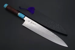 Custom Limited Edition, Sukenari ZDP-189 Nickel Damascus Wa Gyuto 270mm (10.6 Inch, SCL-362)