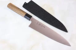 Sukenari HAP-40 Series Wa Gyuto (210mm To 270mm, 3 Sizes, Octagonal Bocote Wood Handle With Water Buffalo Horn Ferrule)